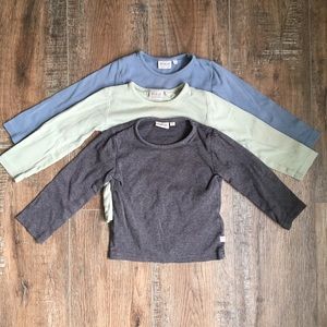 Lot of 3 Wheat long sleeve shirts size 18 month